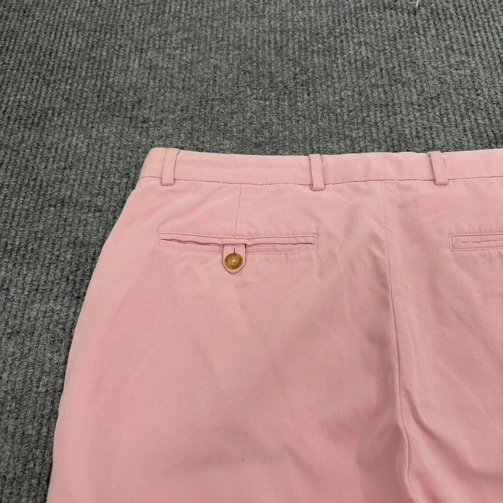 Fairway & Greene Shorts Mens 36 Pink Silk Cotton Blend Flat Front Golf Preppy